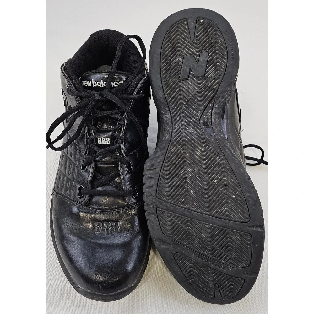 Vtg New Balance 888 Team Basketball Shoes Sneakers Black Leather BB888BP Men 10D
